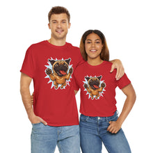Load image into Gallery viewer, Playful Pug Unisex Tee - Fun Pet Lover T-Shirt, Gift for Dog Owners, Casual Attire, Animal Enthusiast Apparel, Cute Graphic Tee