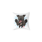 Happy Cane Corso Dog Canvas Pillow, Pet Decor, Dog Lover Gift, Fun Home Accent, Playful Throw Pillow