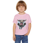 Happy Jumping Weimaraner Dog Toddler T-shirt | Playful Puppy Illustration