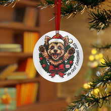 Load image into Gallery viewer, Yorkie Lover's Ornament, Personalized Pet Christmas Decor, My First Christmas 2025 Decoration, Custom Pet Keepsake