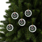Festive Boston Terrier Ceramic Ornaments, Personalized Dog Holiday Keepsakes, Christmas Decor, Unique Gift for Dog Lovers