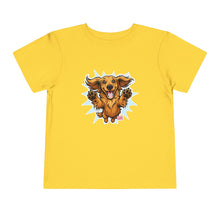 Load image into Gallery viewer, Toddler Tee - Joyful Jumping Dachshund Puppy Graphic