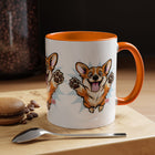 Corgi Coffee Mug - Cute Happy Corgi Accent Mug (11oz)
