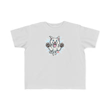Load image into Gallery viewer, Happy Jumping Husky Toddler Tee | Cute Dog Paw Print