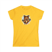 Load image into Gallery viewer, Fun Collie Dog Graphic Women's Softstyle Tee, Pet Lover Shirt, Cute Animal T-Shirt, Gift for Dog Moms, Casual Wear