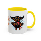 Doxie Mom Coffee Mug | Cute Dachshund Mom Gift (11oz Accent Mug)