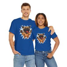Load image into Gallery viewer, Playful Pug Unisex Tee - Fun Pet Lover T-Shirt, Gift for Dog Owners, Casual Attire, Animal Enthusiast Apparel, Cute Graphic Tee