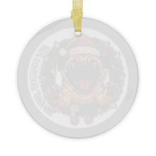 Load image into Gallery viewer, Joyful Pug My - First Christmas Glass Ornament