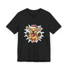 Funny Yellow Labrador Retriever Dog Christmas T-Shirt, Unisex Holiday Tee, Cute Pet Shirt, Dog Lover Gift, Santa Dog Design, Festive Apparel