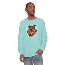 Load image into Gallery viewer, Happy Collie Dog Design Long Sleeve T-Shirt for Dog Lovers