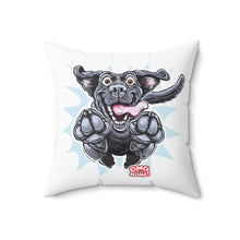 Load image into Gallery viewer, Playful Jumping Black Labrador Retriever Pillow