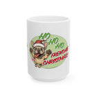Ho Ho Ho Frenchie Christmas Mug - Holiday Coffee Cup, Dog Lover Gift, Cute Pet Mug, Fun Christmas Decor, Seasonal Kitchenware