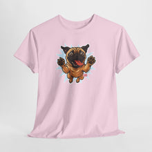 Load image into Gallery viewer, Playful Pug Unisex Tee - Fun Pet Lover T-Shirt, Gift for Dog Owners, Casual Attire, Animal Enthusiast Apparel, Cute Graphic Tee