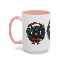 Load image into Gallery viewer, Christmas Black Labrador Dog Coffee Mug, Holiday Mug, Pet Lover Gift, Festive Black Mug, Dog-Themed Drinkware