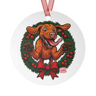Festive Vizsla Ornament: Customizable Holiday Decor, Dog Lover Gift, Christmas Tree Decoration, Pet Memorial Ornament, Unique Gift Idea