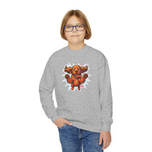 Load image into Gallery viewer, Happy Leaping Cocker Spaniel Sweatshirt | Youth Crewneck