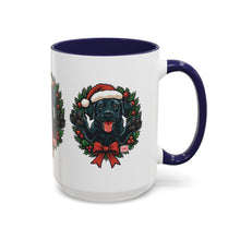 Load image into Gallery viewer, Christmas Black Labrador Dog Coffee Mug, Holiday Mug, Pet Lover Gift, Festive Black Mug, Dog-Themed Drinkware
