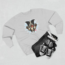 Load image into Gallery viewer, Playful Border Collie Puppy Unisex Sweatshirt, Pet Lover Gift, Cozy Apparel, Dog-Themed Fashion, Cute Dog Crewneck