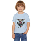Happy Jumping Weimaraner Dog Toddler T-shirt | Playful Puppy Illustration