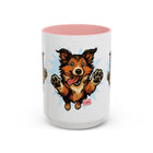 Playful Collie Puppy Accent Coffee Mug - Perfect Gift for Dog Lovers, Pet Owners, Animal Enthusiasts, Birthday, Holidays