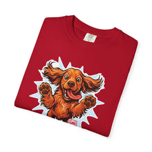 Load image into Gallery viewer, Playful Cocker Spaniel Dog Graphic T-Shirt, Pet Lover Tee, Unisex Cotton Top, Fun Gift for Dog Owners, Casual Wear Shirt