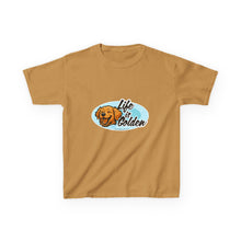 Load image into Gallery viewer, Kids Dog Lover Tee - Life is Golden, Cute Pet Shirt, Gift for Golden Retriever Lovers, Birthday Present, Summer Wear, Fun Casual Top