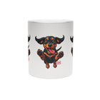 Happy Dachshund Illustration Metallic Mug | Silver or Gold