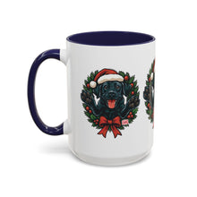 Load image into Gallery viewer, Christmas Black Labrador Dog Coffee Mug, Holiday Mug, Pet Lover Gift, Festive Black Mug, Dog-Themed Drinkware