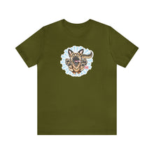 Load image into Gallery viewer, Happy German Shepherd Unisex Jersey Short Sleeve Tee