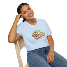 Load image into Gallery viewer, Christmas Frenchie Unisex Softstyle T-Shirt, Festive Dog Tee, Holiday Gift, Cute Pug Shirt, Casual Wear, Christmas Apparel