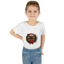 Load image into Gallery viewer, Christmas German Shepherd Puppy Bodysuit for Infants, Cute Baby Outfit, Baby Shower Gift, Infant Christmas Apparel, Adorable  GSD Babywear