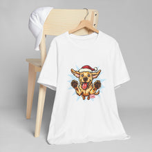 Load image into Gallery viewer, Funny Yellow Labrador Retriever Dog Christmas T-Shirt, Unisex Holiday Tee, Cute Pet Shirt, Dog Lover Gift, Santa Dog Design, Festive Apparel