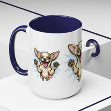Load image into Gallery viewer, Chihuahua Happy Pup Accent Coffee Mug – Cute Dog Lover Gift (11/15oz)