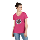 Playful Cane Corso Dog Lover's V-Neck T-Shirt, Pet Owner Gift, Animal Lover Apparel, Casual Tee, Birthday Gift, Women's Everyday Wear