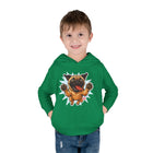 Adorable Toddler Fleece Hoodie with Playful Pug Design, Kids Pullover, Cute Dog Sweater, Pet Lover Gift, Cozy Toddler Apparel