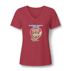 Emotional Support Human - Golden Retriever - Bella Womens V-Neck