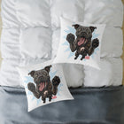 Happy Cane Corso Dog Canvas Pillow, Pet Decor, Dog Lover Gift, Fun Home Accent, Playful Throw Pillow