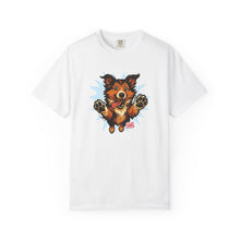 Load image into Gallery viewer, Playful Collie Dog Graphic T-Shirt, Unisex Pet Lover Tee, Casual Wear, Birthday Gift, Collie Lover Apparel, Graphic Tees for Dog Owners