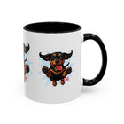 Dachshund Jumping Dog Accent Coffee Mug Cute Wiener Dog Gift (11oz)