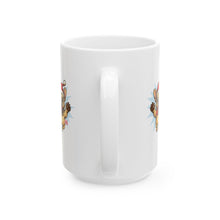 Load image into Gallery viewer, Ho Ho Ho Frenchie Christmas Mug - Holiday Coffee Cup, Dog Lover Gift, Cute Pet Mug, Fun Christmas Decor, Seasonal Kitchenware