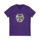 Playful Siberian Husky Dog Graphic V-Neck Tee, Fun Pet Apparel, Gifts for Dog Lovers, Casual Outfit, Birthday Present