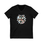 Playful Siberian Husky Dog Graphic V-Neck Tee, Fun Pet Apparel, Gifts for Dog Lovers, Casual Outfit, Birthday Present
