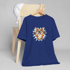 Happy Corgi Jumping T-Shirt | Cute Dog Illustration