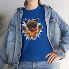 Playful Pug Unisex Tee - Fun Pet Lover T-Shirt, Gift for Dog Owners, Casual Attire, Animal Enthusiast Apparel, Cute Graphic Tee