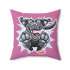 Black Labrador Mom Pillow | Cute Jumping Black Lab Decorative 2-Sided Throw Pillow