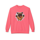 Playful Pug Crewneck Sweatshirt - Cozy Unisex Fleece, Dog Lover Gift, Pet Apparel, Cute Sweatshirt, Fun Dog Design