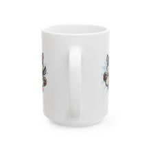 Load image into Gallery viewer, Happy Leaping Siberian Husky Ceramic mug, 11oz and 15oz, Husky Dog Parent Gift