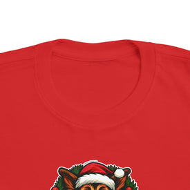 Toddler's Christmas German Shepherd Puppy Tee | Cute Holiday Shirt, Toddler GSD Dog xmas, Kids Holiday Apparel, Winter Fashion, Santa Tee