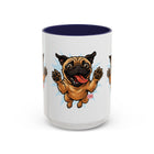 Pug Lover's Accent Coffee Mug, Cute Dog Mug, Pet Gift, Animal Lover's Present, Gift for Dog Owners, Funny Mug