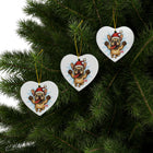 Festive Frenchie Ornaments, Pet Lover Gifts, Holiday Decor, Christmas Tree Decorations, 2-Sided Prints, Multiple Pack Options